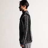 【RIELABO】3Dランダムストライプジャカード ショールカラーカーディガン | NICOLE | 詳細画像7