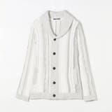 【RIELABO】3Dランダムストライプジャカード ショールカラーカーディガン | NICOLE | 詳細画像8