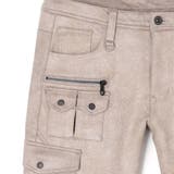 ムラプリントスウェードポンチ多ポケットカーゴ | NICOLE | 詳細画像9 