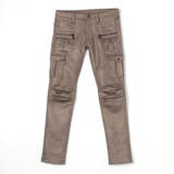 29グレー | ムラプリントスウェードポンチ多ポケットカーゴ | NICOLE