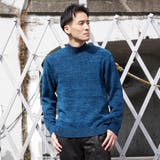 60ブルー | 6ＧＧ メランジモールハイネックニット | NICOLE