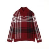 【WEB限定】7ＧＧ ビッグチェックショールカラーニット | NICOLE | 詳細画像15 