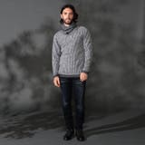 【WEB限定】１２ＧＧ バスケット柄アフガンネックニット | NICOLE | 詳細画像6 