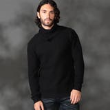 49ブラック | 【WEB限定】１２ＧＧ バスケット柄アフガンネックニット | NICOLE