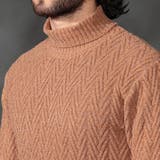 【WEB限定】７ＧＧ ヘリンボーンタートルネックニット | NICOLE | 詳細画像11 