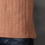 【WEB限定】７ＧＧ ヘリンボーンタートルネックニット | NICOLE | 詳細画像13 