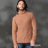 10オレンジ | 【WEB限定】７ＧＧ ヘリンボーンタートルネックニット | NICOLE