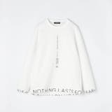 ダンボールニットロゴプリントクルーネックプルオーバー | NICOLE | 詳細画像2 