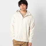 09ホワイト | スエード裏ボアスナップパーカー | NICOLE