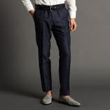 67ネイビー | 尾州カラミ セットアップパンツ | NICOLE