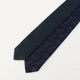 67ネイビー | ジャカード4面ネクタイ | NICOLE