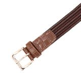 13ブラウン | イタリアン編込テープ メッシュベルト | NICOLE