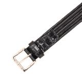 49ブラック | イタリアン編込テープ メッシュベルト | NICOLE