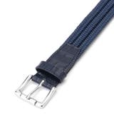 67ネイビー | イタリアン編込テープ メッシュベルト | NICOLE