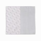 19ライトグレー | ダイヤ/千鳥 ポケットチーフ | NICOLE