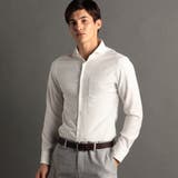 09ホワイト | シャイニーツイル カッタウェイカラーシャツ | NICOLE