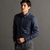 66ブルーグレー | シャイニーツイル カッタウェイカラーシャツ | NICOLE