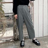 60ブルー | 配色ステッチサルエルパンツ | NICOLE
