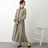 94その他5 | 柄デシン切替ワンピース | NICOLE