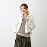 28オフホワイト | ドロストショートブルゾン | NICOLE