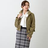 46カーキ | ドロストショートブルゾン | NICOLE