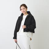 49ブラック | ドロストショートブルゾン | NICOLE