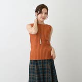 10オレンジ | リブニットタンクトップ | NICOLE