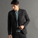 49ブラック | デニムプリント セットアップジャケット | NICOLE