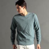 41ライトグリーン | リンクスジャカード プルオーバーニット | NICOLE