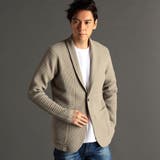 18ベージュ | リンクスジャカード ショールカラーカーディガン | NICOLE