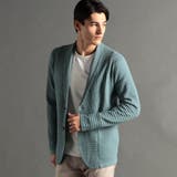 41ライトグリーン | リンクスジャカード ショールカラーカーディガン | NICOLE