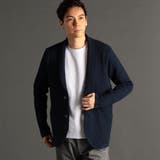 67ネイビー | リンクスジャカード ショールカラーカーディガン | NICOLE