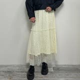 WEB限定チュールハートフロッキースカート | NICOLE | 詳細画像1 
