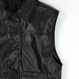 【WEB限定】フェイクレザーショートベスト | NICOLE | 詳細画像6 