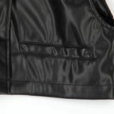 【WEB限定】フェイクレザーショートベスト | NICOLE | 詳細画像7 