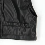 【WEB限定】フェイクレザーショートベスト | NICOLE | 詳細画像8 