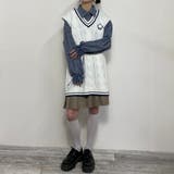 配色ケーブルニットベスト | NICOLE | 詳細画像12 