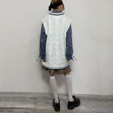 配色ケーブルニットベスト | NICOLE | 詳細画像13 