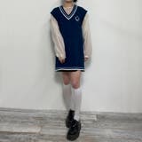 配色ケーブルニットベスト | NICOLE | 詳細画像16 