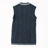 配色ケーブルニットベスト | NICOLE | 詳細画像5 