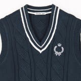 配色ケーブルニットベスト | NICOLE | 詳細画像6 