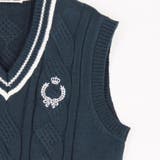 配色ケーブルニットベスト | NICOLE | 詳細画像7 