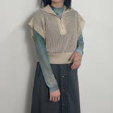 WEB限定メッシュハーフジップベスト | NICOLE | 詳細画像14