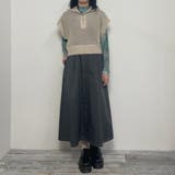 WEB限定メッシュハーフジップベスト | NICOLE | 詳細画像15