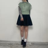 WEB限定メッシュハーフジップベスト | NICOLE | 詳細画像16