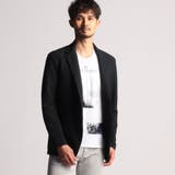 67ネイビー | シアサッカー2Bノッチドラペルジャケット | NICOLE