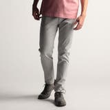 09ホワイト | コーティングヘリンボン５ポケットパンツ | NICOLE