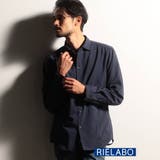 67ネイビー | 【RIELABO】リネンライクショートホリゾンタルカラーシャツ | NICOLE