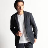 67ネイビー | マーブルカラミジャケット | NICOLE