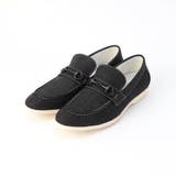 67ネイビー | ビット付きローファースニーカー | NICOLE